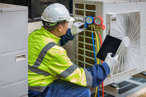 Professional Hvac Installation technician working in Micro, NC